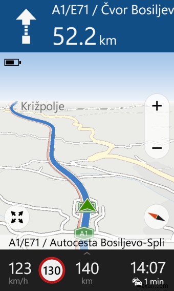 Windows Phone 내비게이션 로드 테스트 – HERE Maps vs 마이크로소프트 지도 완벽 비교