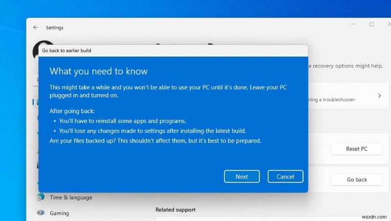 Windows 11 2022 업데이트(22H2) 제거 및 이전 버전으로 롤백하는 완벽 가이드