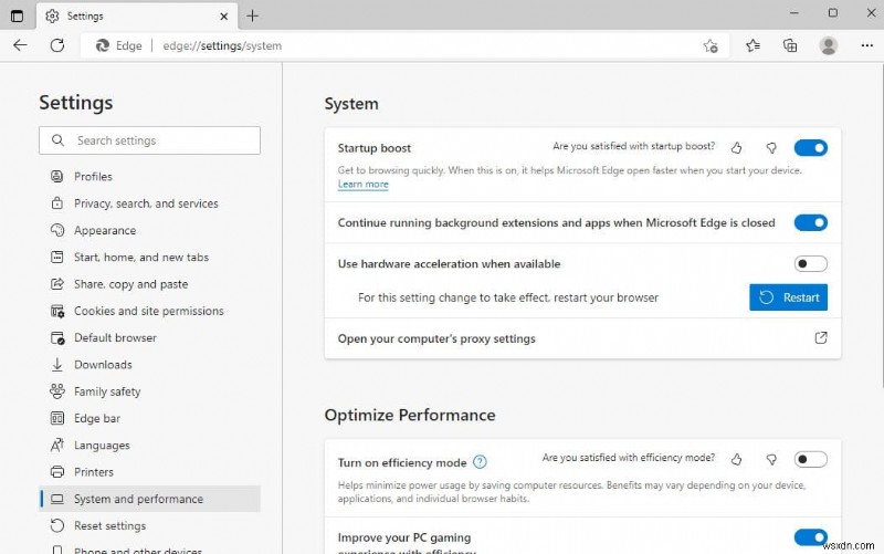 해결됨: Windows 11 노트북에서 Microsoft Edge 배터리 소모 문제 고치는 방법