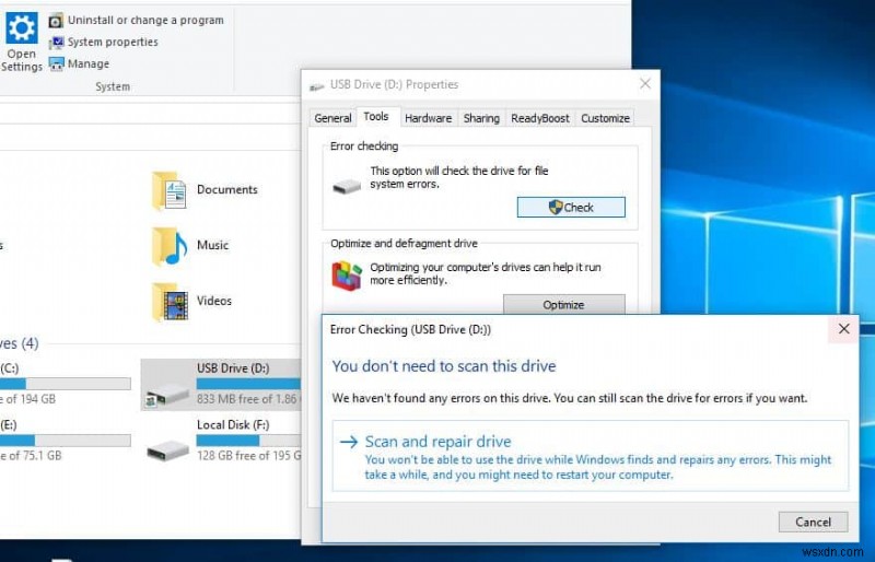 Windows 10에서  데이터 오류(순환 중복 검사)  해결하는 방법