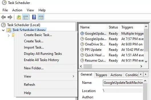 Windows 10 작업 스케줄러로 프로그램을 특정 시간에 자동 실행하는 방법