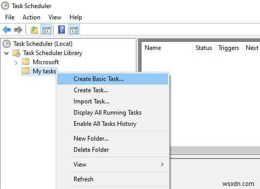Windows 10 작업 스케줄러로 프로그램을 특정 시간에 자동 실행하는 방법