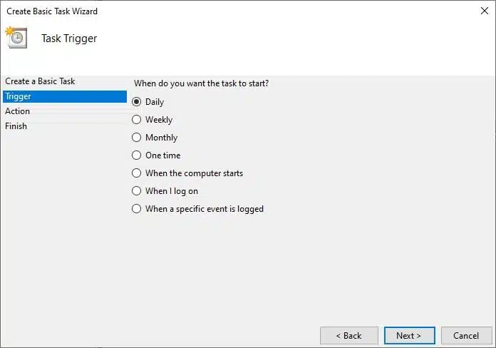 Windows 10 작업 스케줄러로 프로그램을 특정 시간에 자동 실행하는 방법