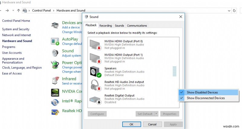 Windows 10 오디오 출력 장치가 설치되지 않음 오류 해결 방법 5가지
