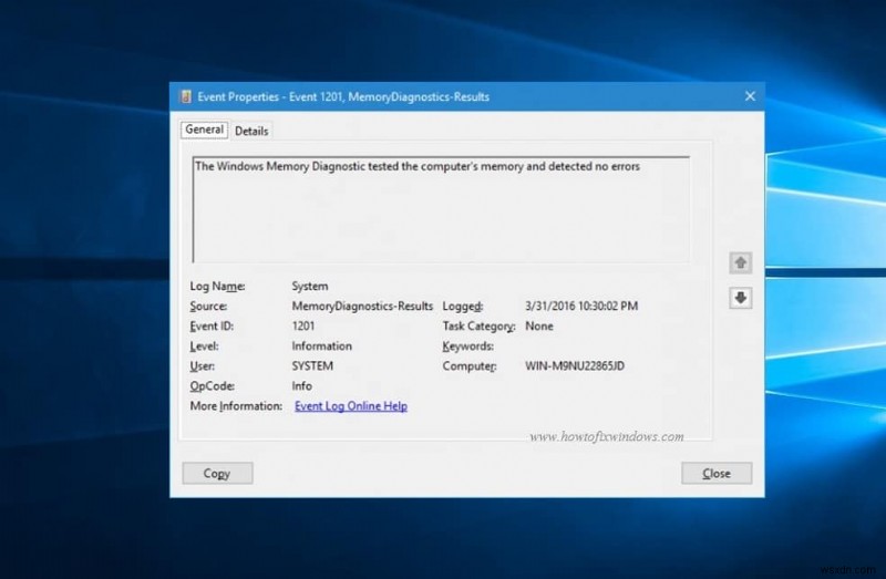 Windows 메모리 진단 도구로 RAM 문제를 진단하고 해결하는 방법