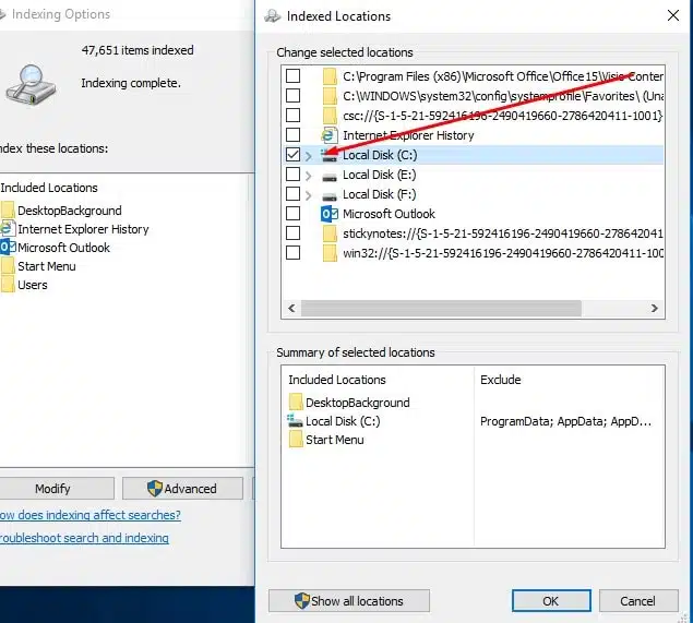 Windows 10 검색 인덱서(SearchIndexer.exe) CPU 점유율 100% 문제 해결 방법 총정리
