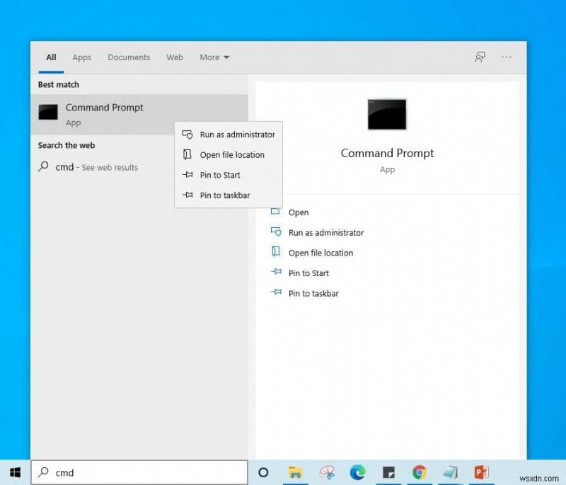 Windows 10에서 관리자 권한으로 명령 프롬프트를 여는 5가지 쉬운 방법