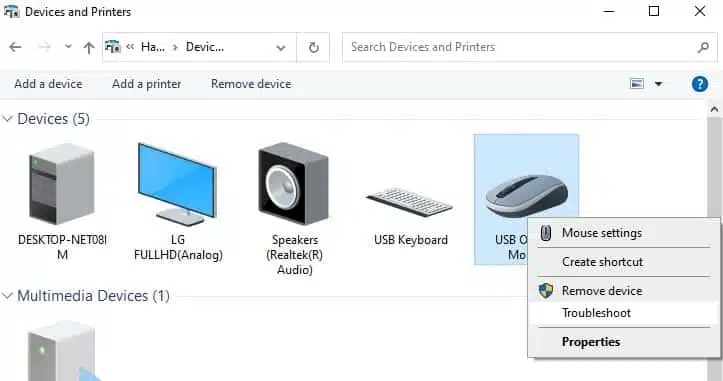 Windows 10에서 마우스 왼쪽 클릭이 작동하지 않을 때 해결 방법