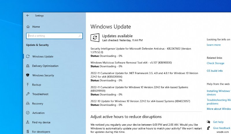 Windows 10 KB5019959 및 KB5019966 업데이트 다운로드 – 2022년 11월 누적 업데이트 주요 내용