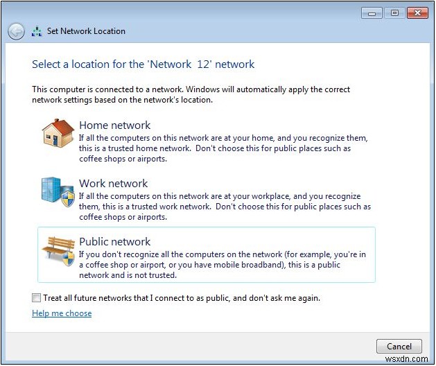 Windows 7, 8.1, 10에서 네트워크 위치를 변경하는 방법 총정리