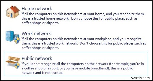 Windows 7, 8.1, 10에서 네트워크 위치를 변경하는 방법 총정리