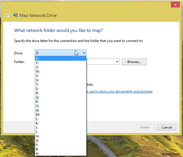 Windows 8.1에서 OneDrive를 네트워크 드라이브로 매핑하는 방법