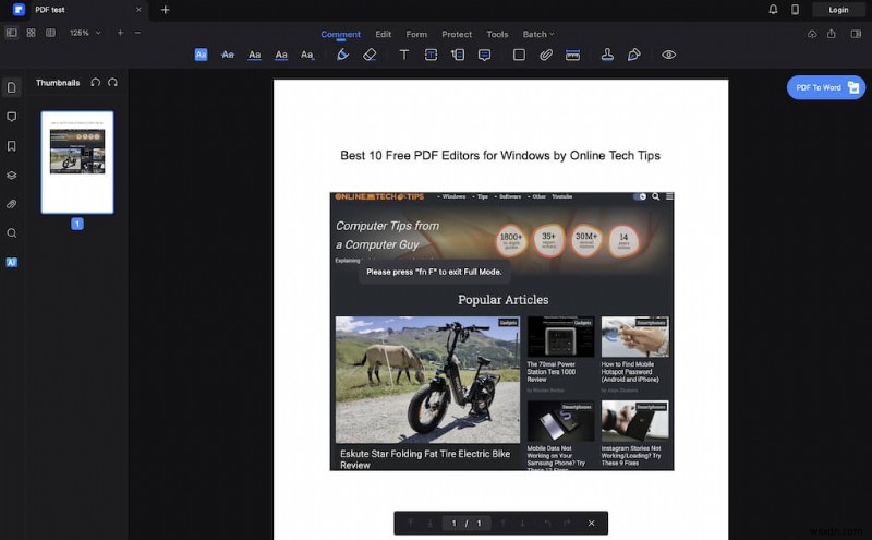 Windows용 최고의 무료 PDF 편집기 10선 – 문서 편집부터 서명까지 완벽 가이드