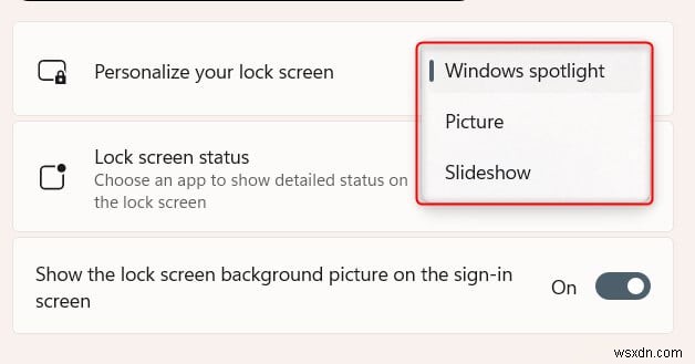 Windows 잠금 화면 Windows 추천(스포트라이트) 켜기 및 끄는 방법