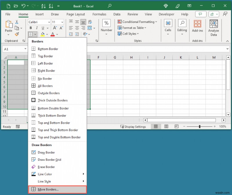 Microsoft Excel에서 테두리를 굵게 만들고 선을 강조하는 완벽 가이드