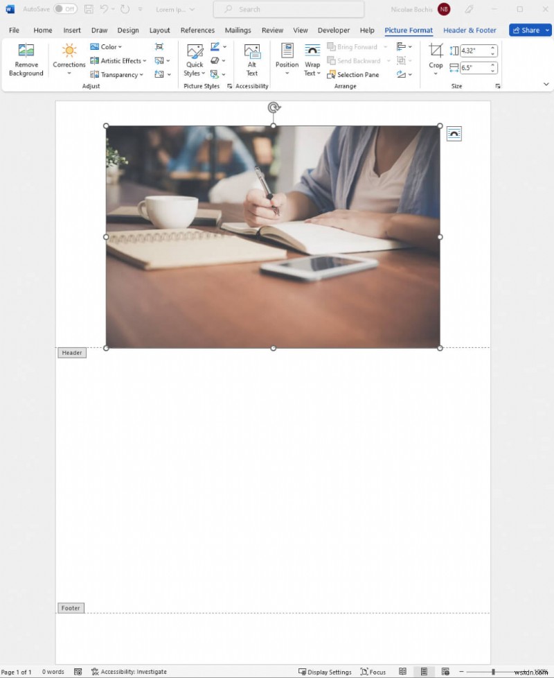 Microsoft Word에서 이미지 잠그는 5가지 방법: 문서 레이아웃 흐트러짐 방지