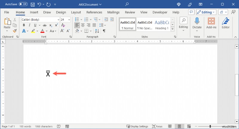 워드에서 X바(X̄) 기호 입력하는 법: Windows와 Mac 간단 가이드