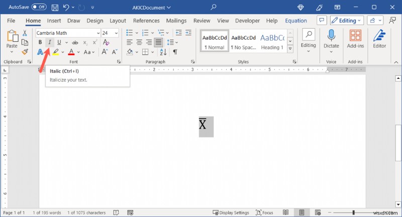 워드에서 X바(X̄) 기호 입력하는 법: Windows와 Mac 간단 가이드