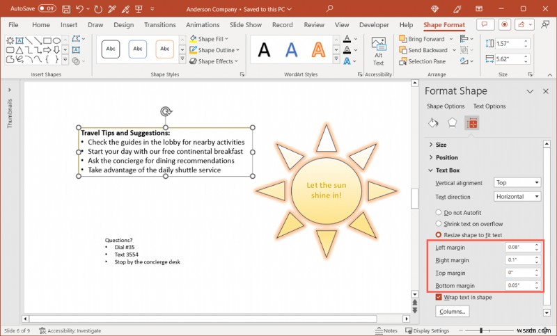 파워포인트(PowerPoint)에서 슬라이드·텍스트 여백과 크기 조절로 더 전문적인 프레젠테이션 만들기