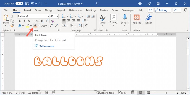 Microsoft Word에서 귀여운 풍선 글자 만들기: 초보자도 따라 하는 단계별 가이드