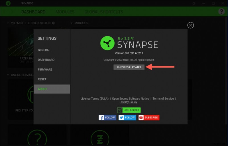 Razer 장비 성능 극대화: Windows에서 Razer Synapse 업데이트하는 방법