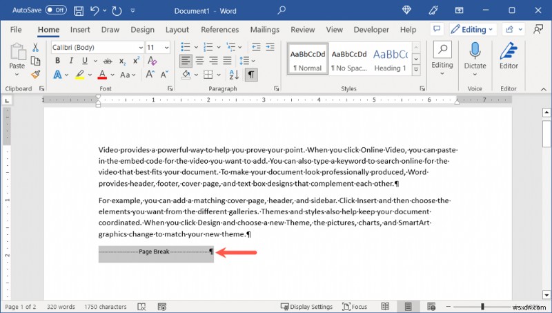Windows, Mac, 웹 버전 Microsoft Word에서 페이지 나누기 쉽게 삭제하는 방법
