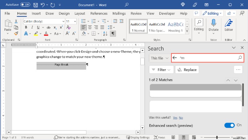 Windows, Mac, 웹 버전 Microsoft Word에서 페이지 나누기 쉽게 삭제하는 방법