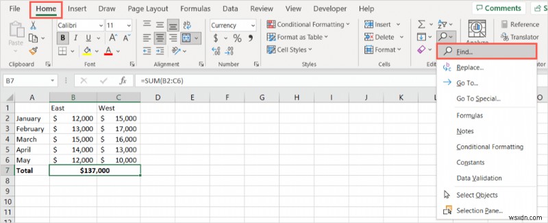 Microsoft Excel에서 셀 병합을 해제하는 4가지 간단한 방법