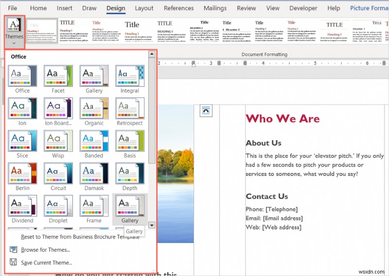 Microsoft Word 템플릿으로 멋진 브로셔 빠르게 만드는 방법