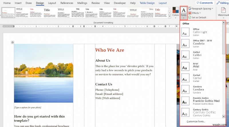 Microsoft Word 템플릿으로 멋진 브로셔 빠르게 만드는 방법