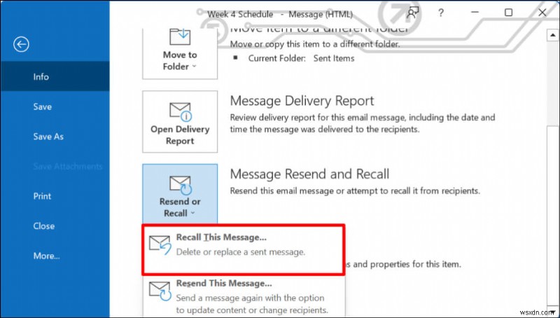 빠른 가이드: 웹과 데스크톱에서 Outlook 이메일 전송 취소 및 회수하는 방법