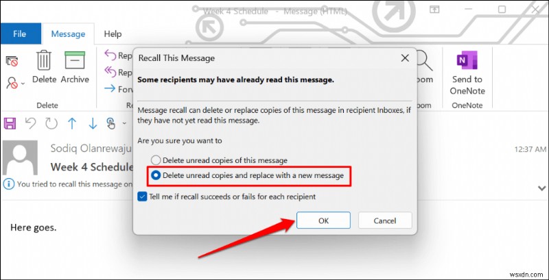 빠른 가이드: 웹과 데스크톱에서 Outlook 이메일 전송 취소 및 회수하는 방법