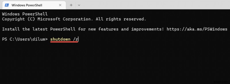 Windows 11 PC를 재시작하고 종료하는 10가지 확실한 방법