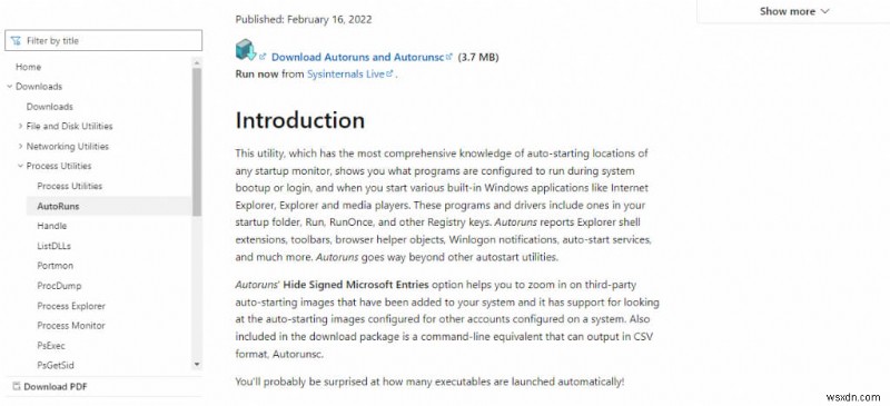 간편한 시작 프로그램 관리: Autoruns로 Windows 성능 향상시키기