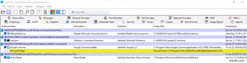 간편한 시작 프로그램 관리: Autoruns로 Windows 성능 향상시키기