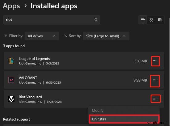 Windows 11/10/8/7에서 라이엇 클라이언트와 Riot Vanguard 완벽하게 삭제하는 방법