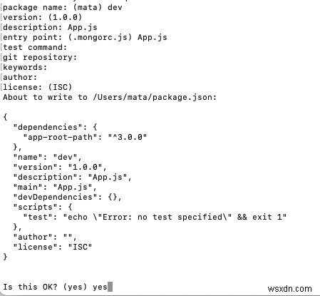 Node.js  npm ERR! missing script: start  오류 해결 방법