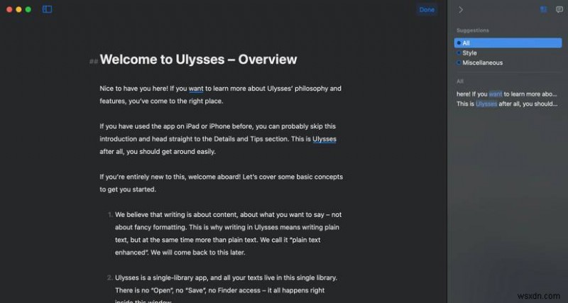 Ulysses가 macOS 최고의 글쓰기 앱으로 꼽히는 이유 7가지