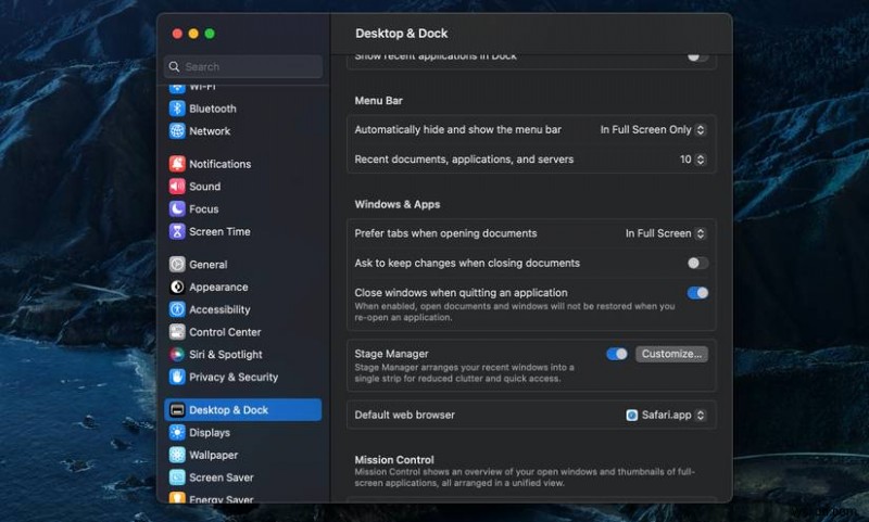 macOS Ventura 스테이지 매니저 완벽 활용 가이드: 단계별로 익히는 창 관리 신기능