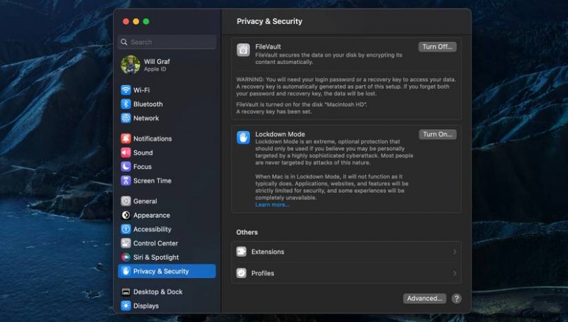 macOS Ventura 잠금 모드 완벽 가이드: 단계별 설정 방법