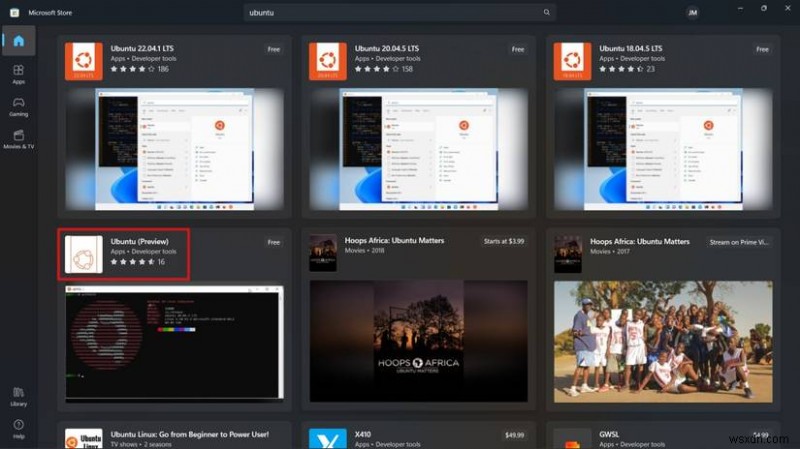 WSL용 Ubuntu 미리 보기로 Windows에서 우분투 최신 데일리 빌드 실행하는 방법