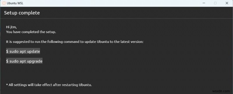 WSL용 Ubuntu 미리 보기로 Windows에서 우분투 최신 데일리 빌드 실행하는 방법