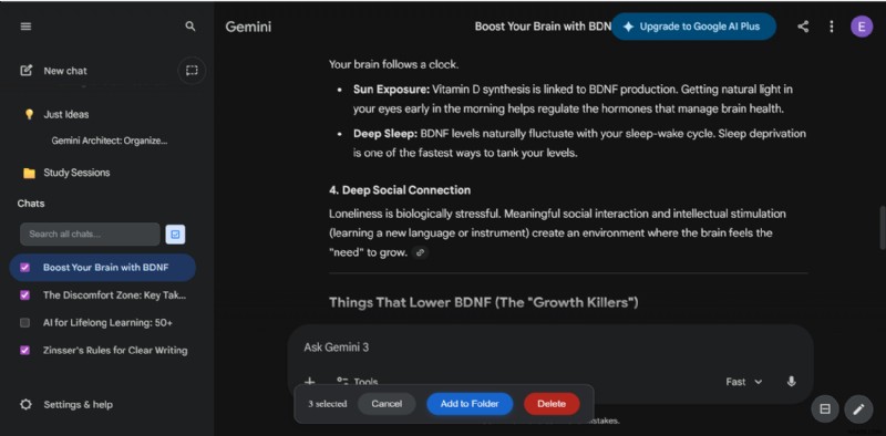 강력한 크롬 확장 프로그램  Gemini Architect 로 Google Gemini 대화창 깔끔하게 정리하기