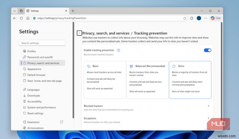 안전한 Microsoft Edge 만들기: 최고의 개인정보 보호를 위한 필수 설정 4가지