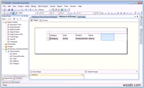 SSRS(SQL Server Reporting Services)에서 보고서 생성, 편집 및 내보내는 방법