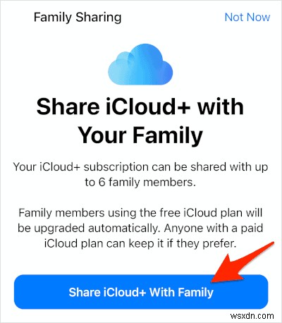 친구와 가족에게 iCloud+ 저장 공간을 손쉽게 공유하는 방법