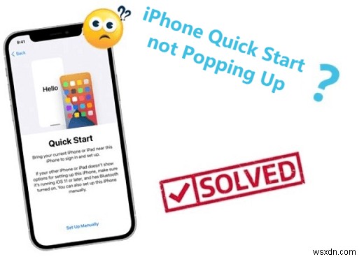 아이폰 빠른 시작(Quick Start)이 안 뜰 때? 확실하게 해결하는 4가지 방법