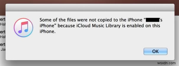 iTunes iCloud 음악 라이브러리가 켜져 있습니다 오류 해결 및 로컬 음악 iPhone 동기화 방법