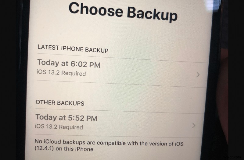 iPhone 호환되는 iCloud 백업이 없습니다 오류 원인과 해결 방법 총정리