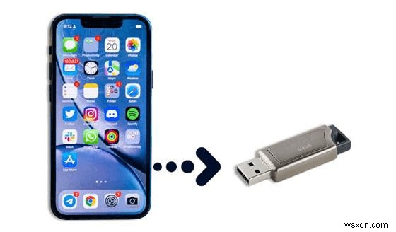 컴퓨터 없이 아이폰 사진을 USB 메모리 스틱으로 직접 전송하는 방법